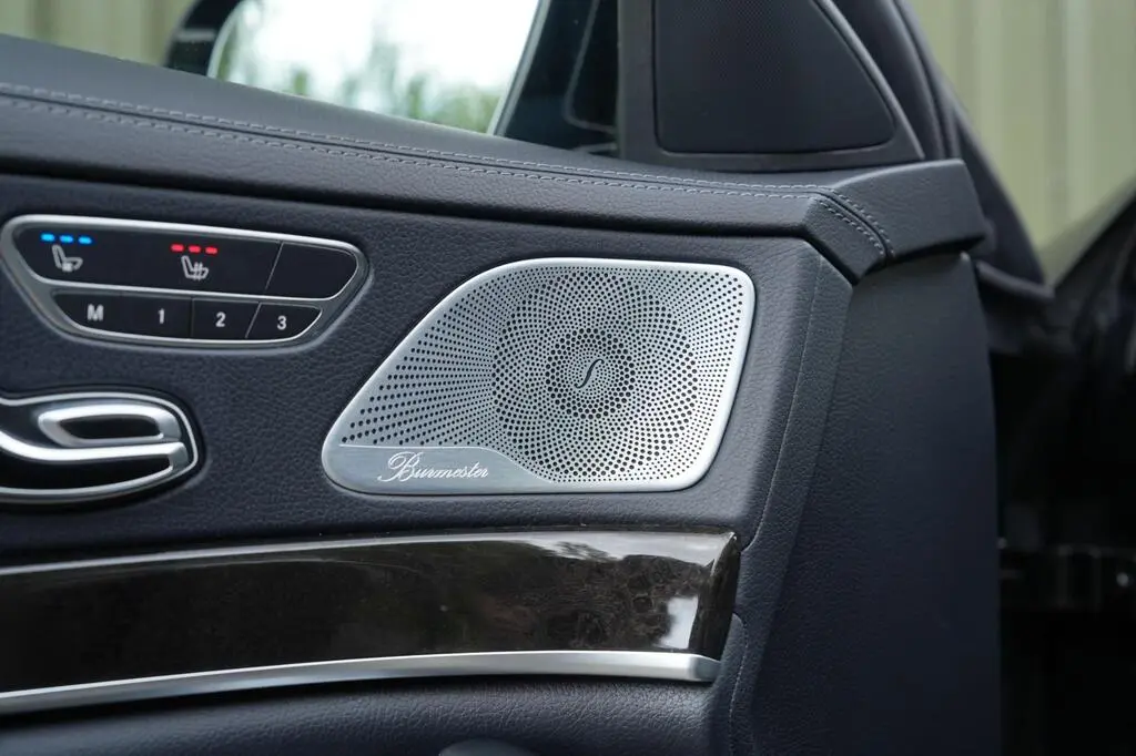 Premium Class Burmester audio system and seat controls